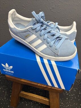 adidas Campus Suede Sneakers in Ash Blue